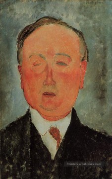 l’homme au monocle Amedeo Modigliani Peinture à l'huile